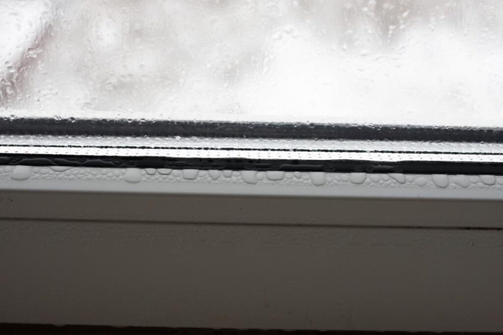condensation on interior window pane